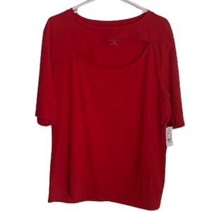 NWT Red Top with Cutout